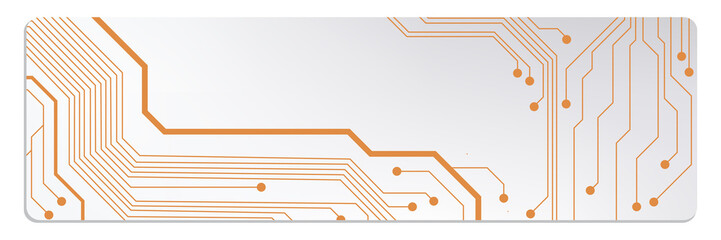web circuit board techno banner. eps10 vector illustration