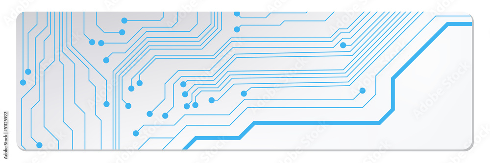 Poster web circuit board techno banner. eps10 vector illustration