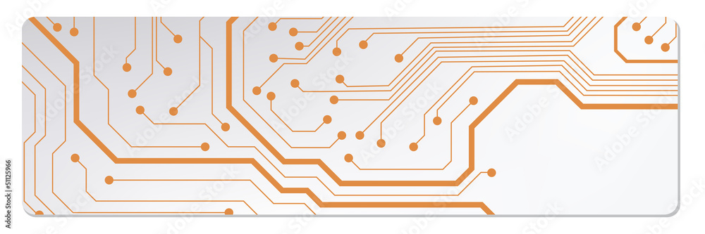 Poster techno circuit web banners. EPS10 vector illustration