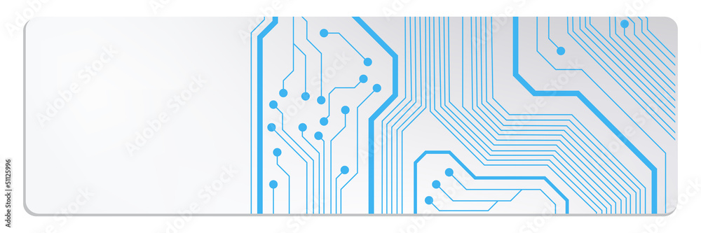 Poster techno circuit web banners. eps10 vector illustration