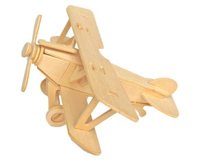 木製飛行機の模型