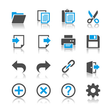 Application toolbar icons - reflection theme