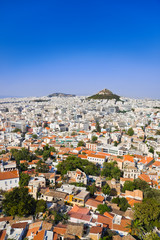 Fototapeta na wymiar Widok na Ateny z Akropolu, Grecja