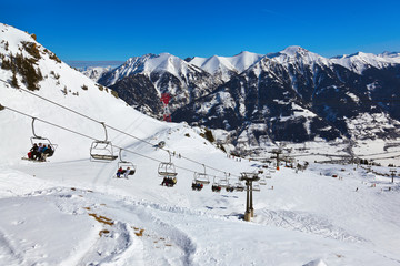 Fototapeta na wymiar Góry ośrodek narciarski Bad Hofgastein - Austria