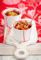 strawberry crumble