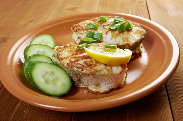 grilled t-bone codfish  steak