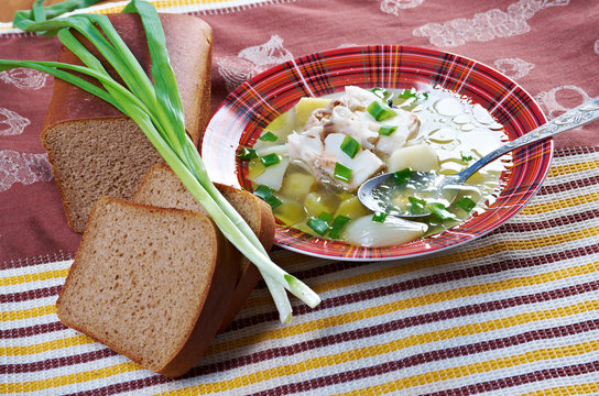 Ukha. Russianl Fish Soup.