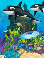 Foto op Plexiglas Het onderwaterkasteel - prinsesserie © honeyflavour