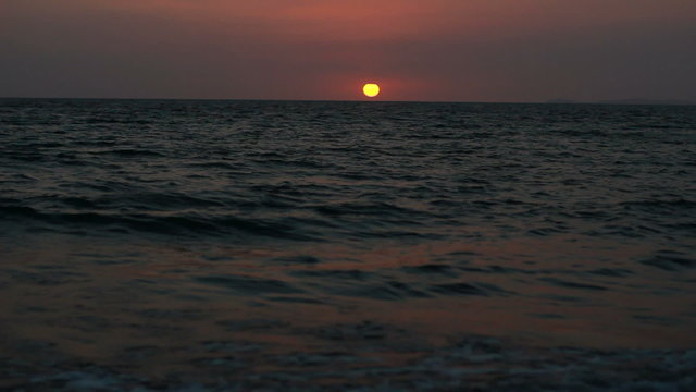 Sunset. Seascape.