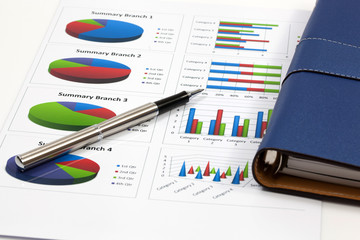 business chart showing