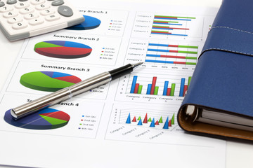 business chart showing