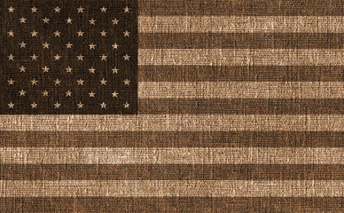 Fototapeta premium Textured USA flag