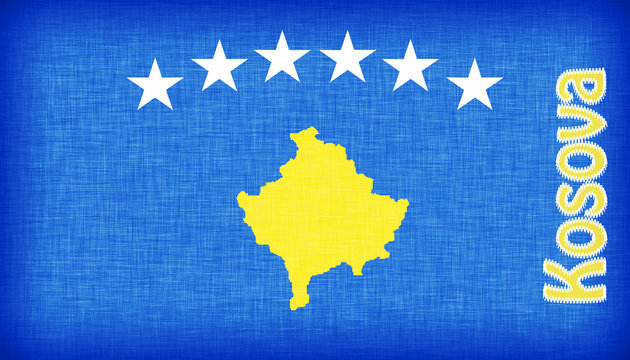 Linen flag of Kosovo
