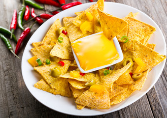 nachos with cheese