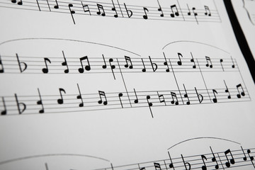 Close-up Of Musical Notes