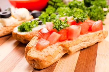 Tomato bruschetta