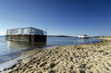 House Boats in Poole Harbour