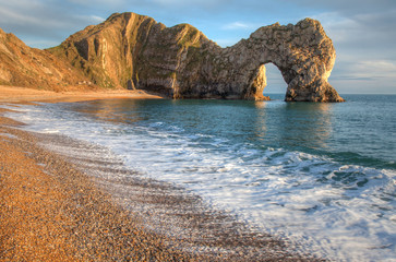 Durdle Dor a rock arch Dorset England