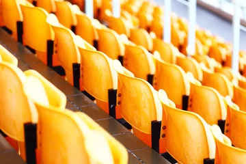 Afwasbaar Fotobehang Stadion stadion stoel