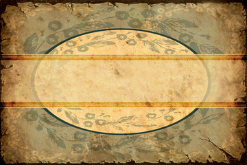 Vintage Label - Blaubeige