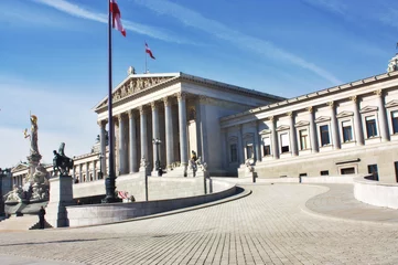 Foto auf Alu-Dibond Österreichisches Parlamentsgebäude in Wien © Phish Photography