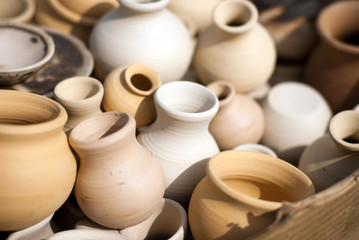 pots before firing