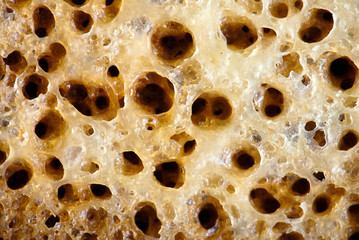 closeup of bread on background