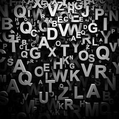 3D letters wallpaper