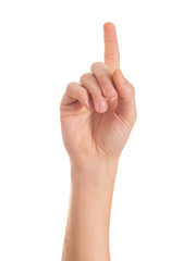 Close-up Of Human Index Finger