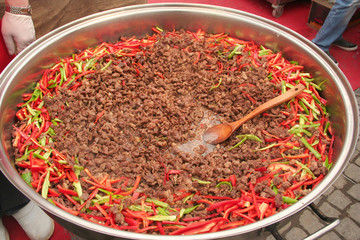 kavurma, famous turkish meal, ready to eat