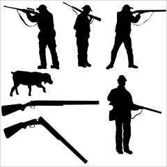 Hunters and gun