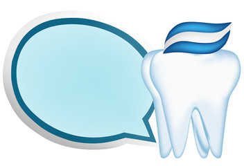 tooth design element. vector mesh illustration