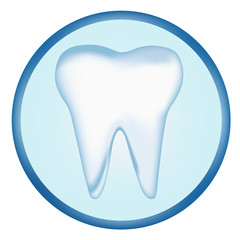 tooth design element. vector mesh illustration