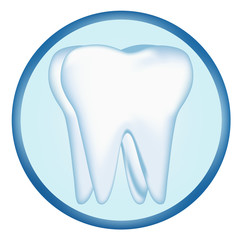 tooth design element. vector mesh illustration