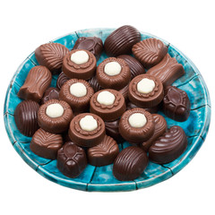 Plate of chocolates