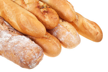 severa baked loaves of bread