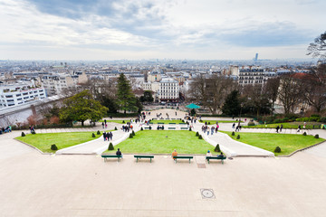 Paris from montmartre hill