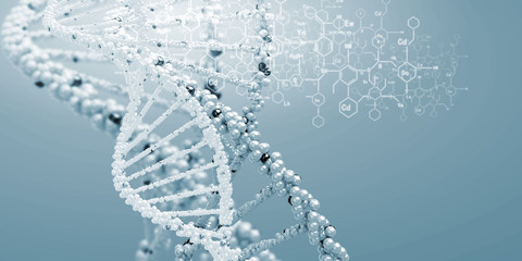 Fototapeta na wymiar Cząsteczka DNA