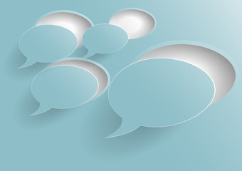 Vector abstract background bubble. Paper