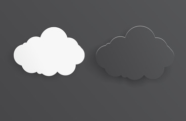 Vector abstract background thunderstorm cloud. Paper