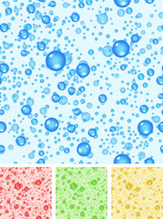Seamless Water Bubbles Background