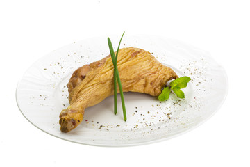 Smoked chicken leg