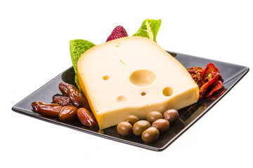 Yellow ripe cheese