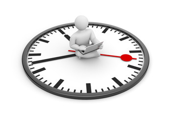 Person work on laptop