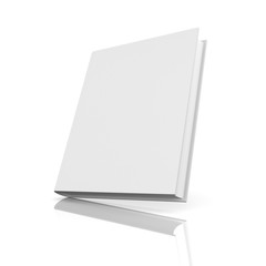 Blank book with reflection