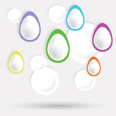 easter eggs paper  background