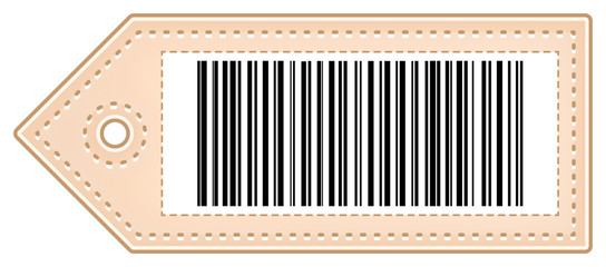 Price Tag With Bar Code