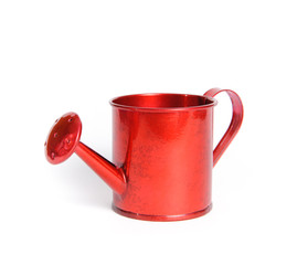 Red watering can