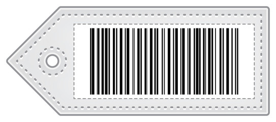 Price Tag With Bar Code
