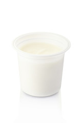 Yogurt with clipping path